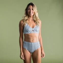 Bas De Maillot De Bain De Surf Femme Taille Haute ROMI MARIN BLANC GRIS FONCE 14 Bas De Maillot De Bain De Surf Femme Taille Haute ROMI MARIN BLANC GRIS FONCE -Meilleur Surf Magasin bas de maillot de bain de surf femme taille haute romi marin blanc gris fonce 4