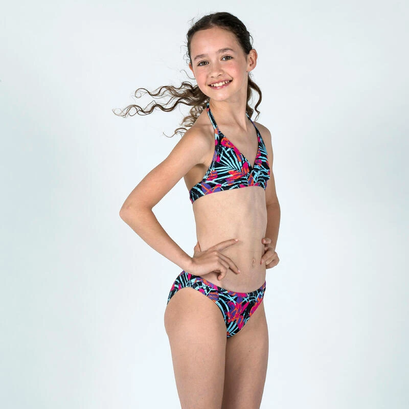 Bas De Maillot De Bain Fille - 100 Zeli Tropical Party Rose 2 Bas De Maillot De Bain Fille - 100 Zeli Tropical Party Rose – Image 2