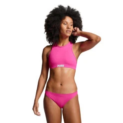 Bas De Maillot De Bain Hipster Pour Femmes PUMA Neon Pink -Meilleur Surf Magasin bas de maillot de bain hipster pour femmes puma neon pink 2