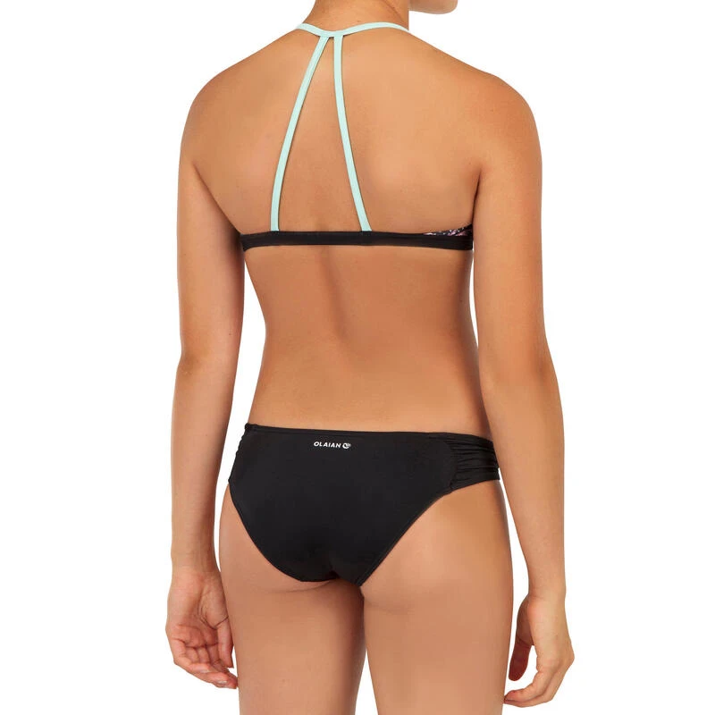 Bas De Maillot De Bain SURF FILLE NOIR MALOU 500 5 Bas De Maillot De Bain SURF FILLE NOIR MALOU 500 – Image 5
