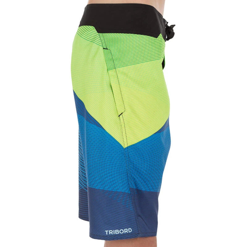 Tribord Boardshort Long Garçon Lafitenia Tension Vert 3 Tribord Boardshort Long Garçon Lafitenia Tension Vert – Image 3