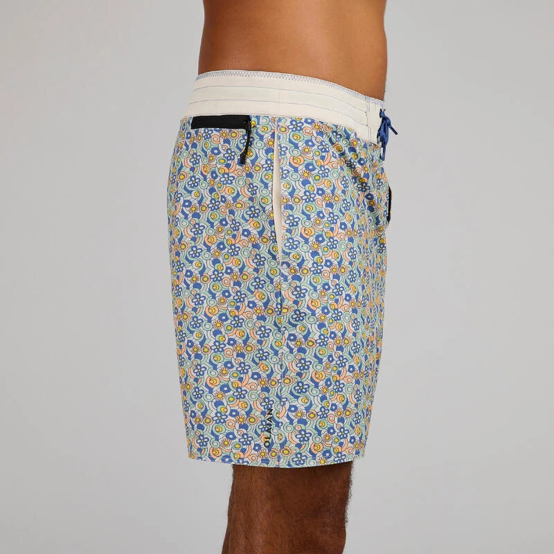 Boardshort Surf 500 17" JOY BEIGE 3 Boardshort Surf 500 17" JOY BEIGE – Image 3