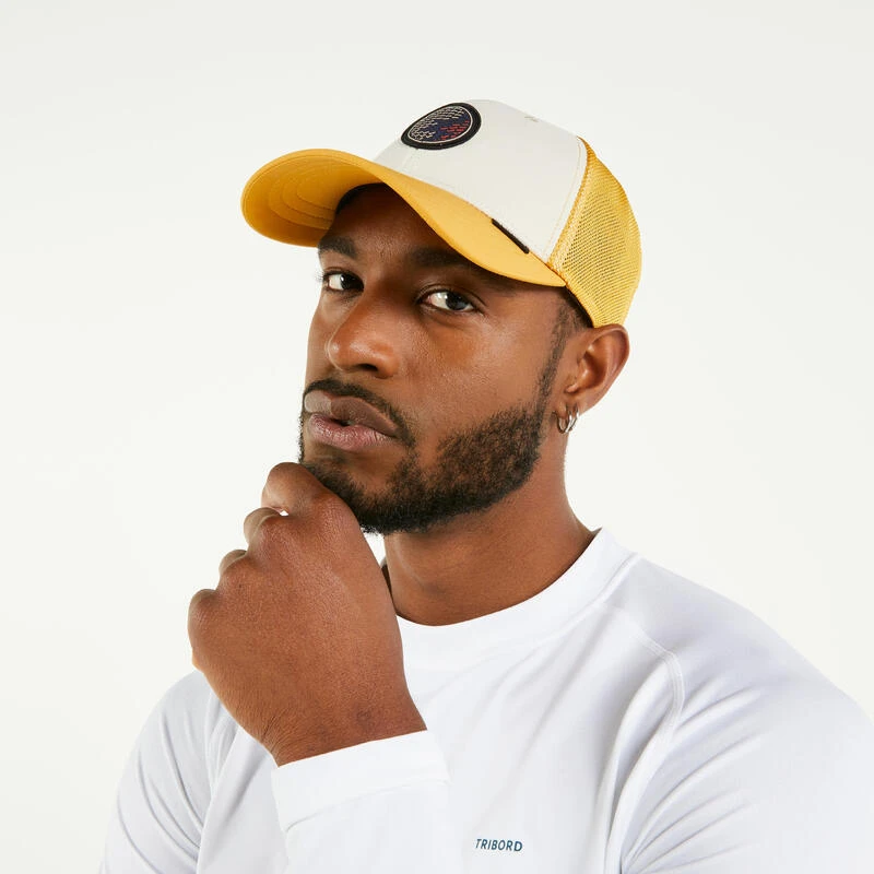 Tribord Casquette Bateau Sailing 500 Adulte Voile Beige Ocre 2 Tribord Casquette Bateau Sailing 500 Adulte Voile Beige Ocre – Image 2