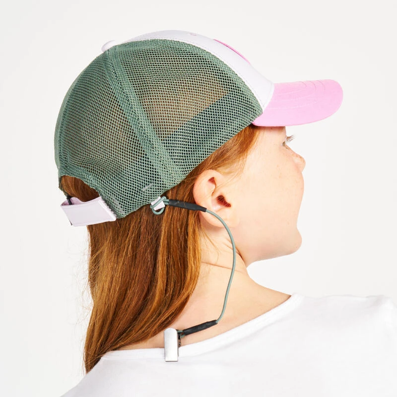 Tribord Casquette Bateau Sailing 500 Enfant Voile Rose Gris 2 Tribord Casquette Bateau Sailing 500 Enfant Voile Rose Gris – Image 2