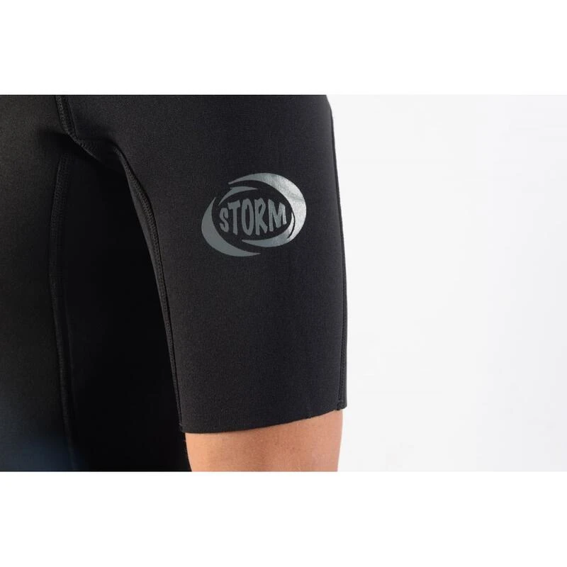 Storm Combinaison De Surf - Shorty 2mm - Back Zip - Black 4 Storm Combinaison De Surf - Shorty 2mm - Back Zip - Black – Image 4