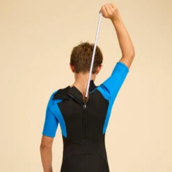 COMBINAISON SURF SHORTY 500 NEOPRENE 1.5MM GARCON BLEUE NOIRE -Meilleur Surf Magasin combinaison surf shorty 500 neoprene 15mm garcon bleue noire 5