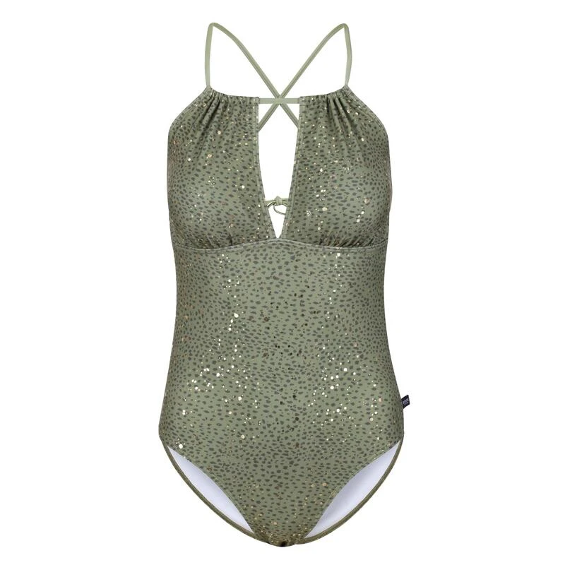 Regatta Halliday Maillot De Bain Pour Femme - Vert Foncé 3 Regatta Halliday Maillot De Bain Pour Femme - Vert Foncé – Image 3