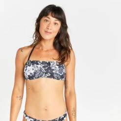 Haut De Maillot De Bain Bandeau Femme - Lori Borneo Noir -Meilleur Surf Magasin haut de maillot de bain bandeau femme lori borneo noir 2