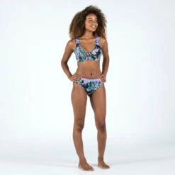 Haut De Maillot De Bain Fille - 900 Lily Violet Turquoise -Meilleur Surf Magasin haut de maillot de bain fille 900 lily violet turquoise 4