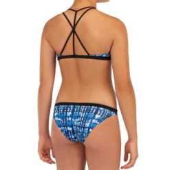 HAUT DE MAILLOT DE BAIN SURF FILLE BRASSIÈRE BLEU BONDI 500 -Meilleur Surf Magasin haut de maillot de bain surf fille brassiere bleu bondi 500 4