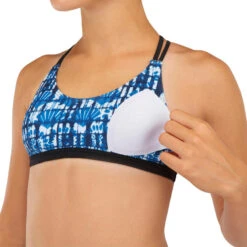 HAUT DE MAILLOT DE BAIN SURF FILLE BRASSIÈRE BLEU BONDI 500 -Meilleur Surf Magasin haut de maillot de bain surf fille brassiere bleu bondi 500 6