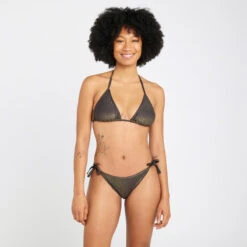 Haut De Maillot De Bain Triangle Femme - Mae Noir Pailleté 7 Haut De Maillot De Bain Triangle Femme - Mae Noir Pailleté -Meilleur Surf Magasin haut de maillot de bain triangle femme mae noir paillete 3