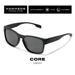 HAWKERS Lunettes De Soleil Pour Homme Et Femme POLARIZED CORE Carbon Black -Meilleur Surf Magasin lunettes de soleil pour homme et femme polarized core carbon black 6