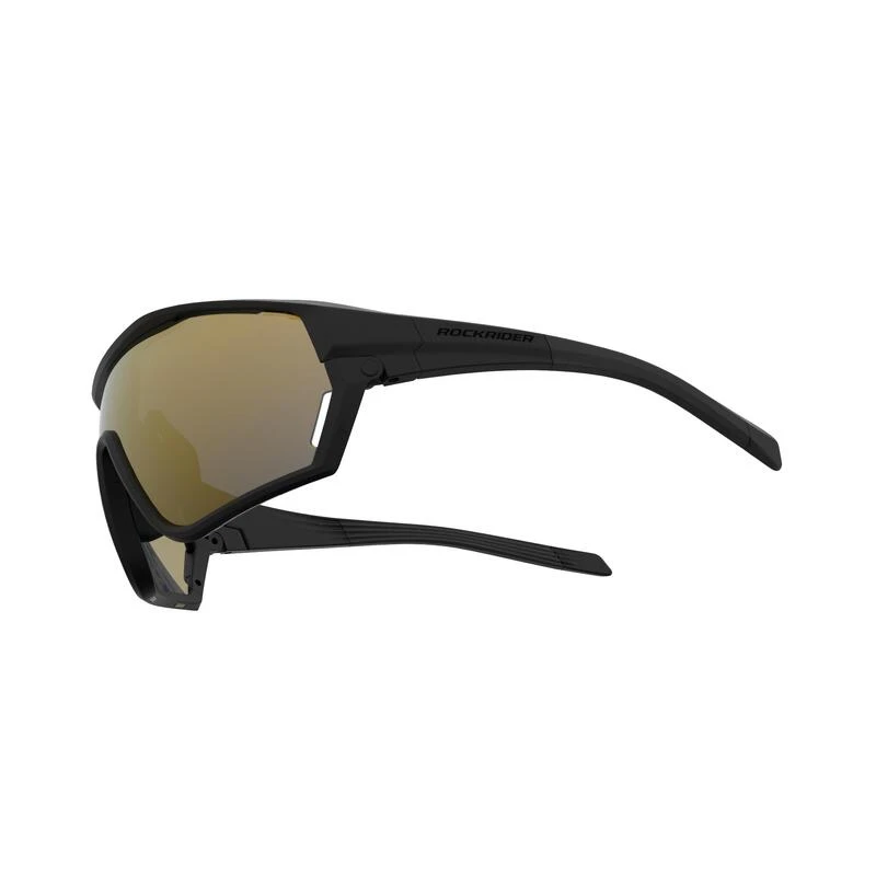 Rockrider LUNETTES VTT XC RACE NOIRES GOLD VERRES INTERCHANGEABLES CAT 0+3 2 Rockrider LUNETTES VTT XC RACE NOIRES GOLD VERRES INTERCHANGEABLES CAT 0+3 – Image 2