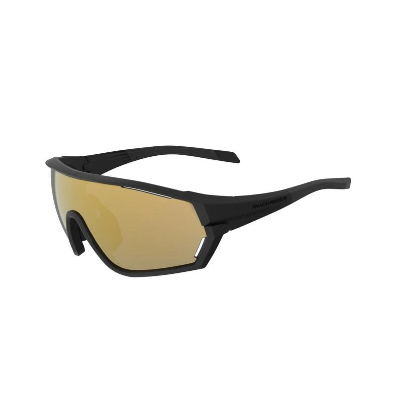 Rockrider LUNETTES VTT XC RACE NOIRES GOLD VERRES INTERCHANGEABLES CAT 0+3 1 Rockrider LUNETTES VTT XC RACE NOIRES GOLD VERRES INTERCHANGEABLES CAT 0+3