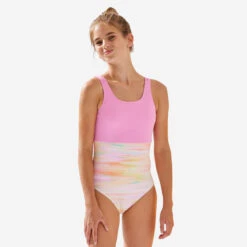 MAILLOT DE BAIN 1 PIECE FILLE 500 FUSHIA -Meilleur Surf Magasin maillot de bain 1 piece fille 500 fushia 2
