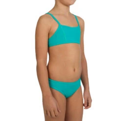 Maillot De Bain Fille 2 Pièces Basic All Girl Vert