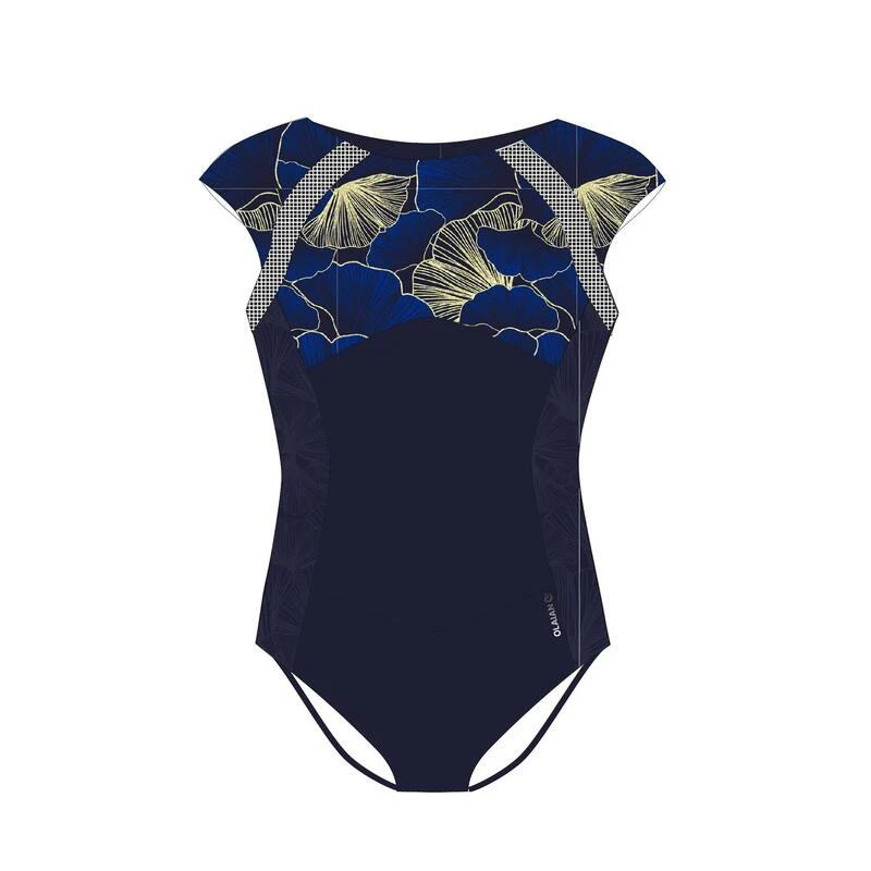 MAILLOT DE BAIN SURF FILLE BLEU NOIR MANLY 900 7 MAILLOT DE BAIN SURF FILLE BLEU NOIR MANLY 900 – Image 7