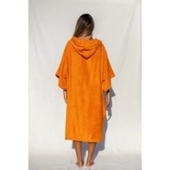 Pacifique Sud | Poncho Surf | Orange | Avec Manches -Meilleur Surf Magasin pacifique sud poncho surf orange avec manches 2