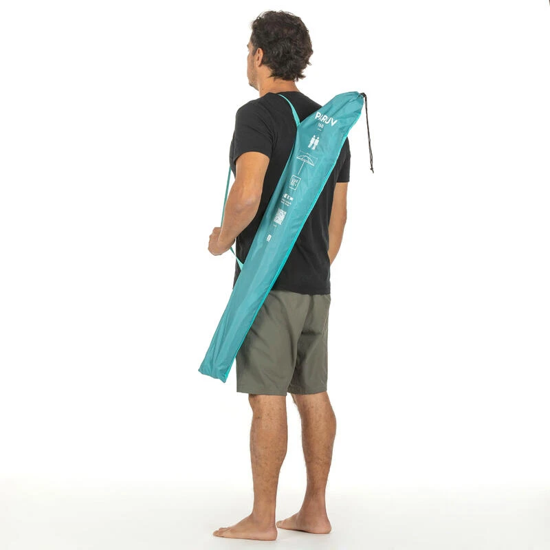 Decathlon PARASOL DE PLAGE PARUV 160 UPF 50+ 2 PLACES - Bleu Vert 8 Decathlon PARASOL DE PLAGE PARUV 160 UPF 50+ 2 PLACES - Bleu Vert – Image 8