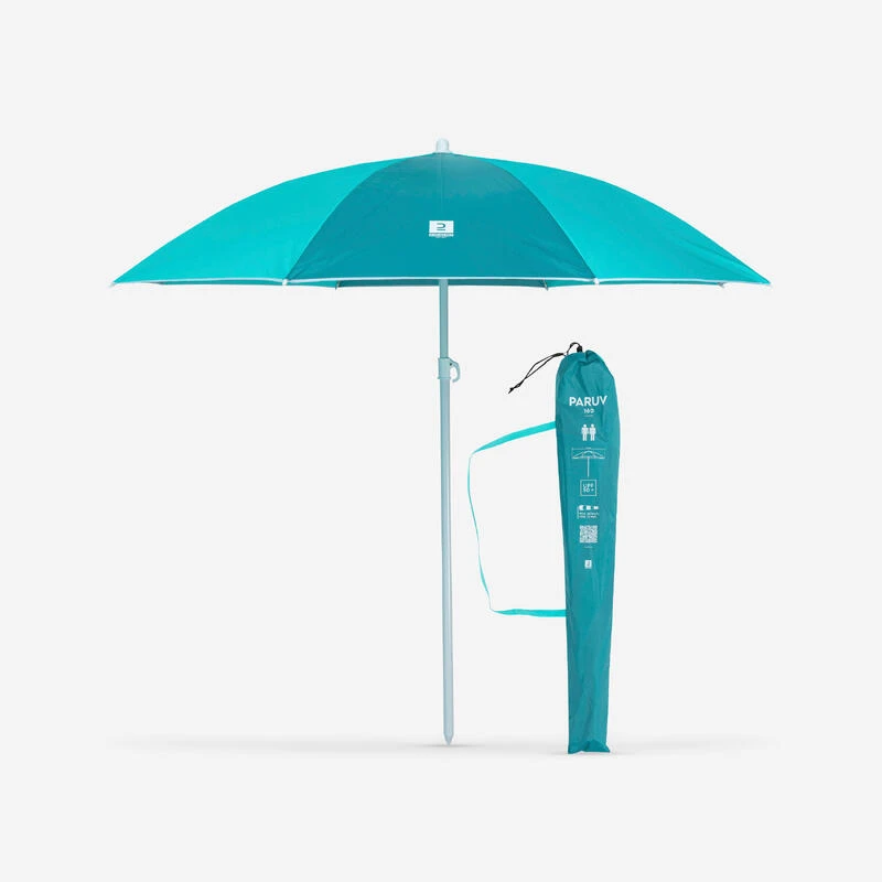 Decathlon PARASOL DE PLAGE PARUV 160 UPF 50+ 2 PLACES - Bleu Vert 1 Decathlon PARASOL DE PLAGE PARUV 160 UPF 50+ 2 PLACES - Bleu Vert