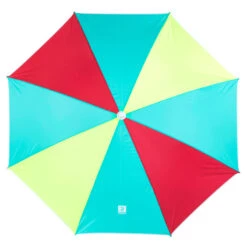 Decathlon PARASOL DE PLAGE PARUV 160 UPF 50+ 2 PLACES - Multi Couleur Rouge Jaune Bleu -Meilleur Surf Magasin parasol de plage paruv 160 upf 50 2 places multi couleur rouge jaune bleu 2