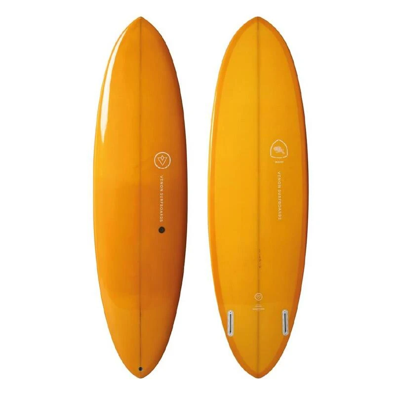 Planche De Surf BEAVER Mid Length Twin Pin Double Layer Orange 6'6" 1 Planche De Surf BEAVER Mid Length Twin Pin Double Layer Orange 6'6"