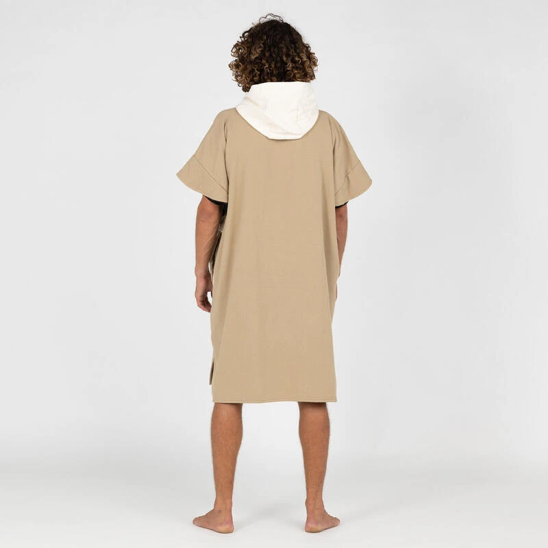 Poncho Surf Adulte - 500 Sable 2 Poncho Surf Adulte - 500 Sable – Image 2