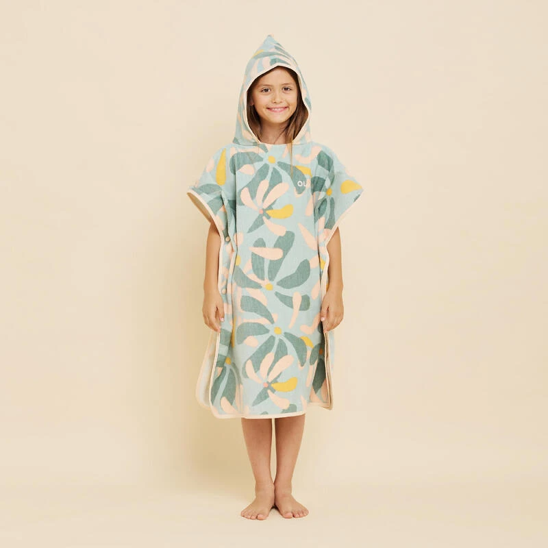 Poncho Surf Enfant 110 à 135 Cm - 500 Flow 4 Poncho Surf Enfant 110 à 135 Cm - 500 Flow – Image 4