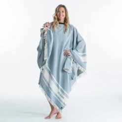Serviette De Plage Poncho 190 X 190 Cm - Gris Bleu 16 Serviette De Plage Poncho 190 X 190 Cm - Gris Bleu -Meilleur Surf Magasin serviette de plage poncho 190 x 190 cm gris bleu 6