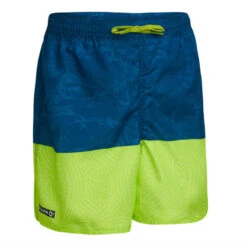 Short De Bain 100 Bleu Vert