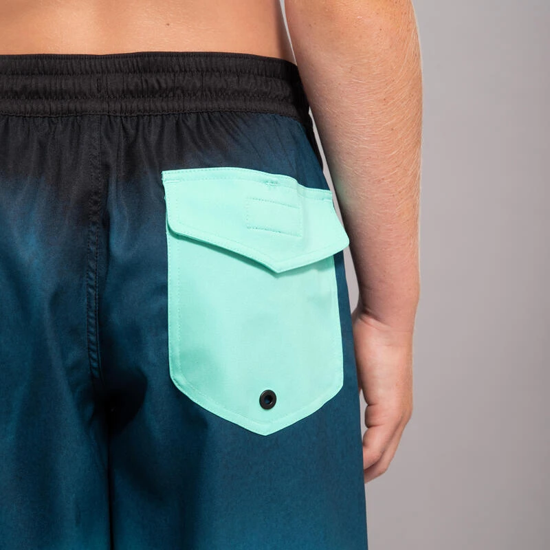 SHORT DE BAIN 500 BLEU NOIR 4 SHORT DE BAIN 500 BLEU NOIR – Image 4