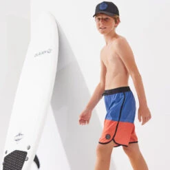 SHORT DE BAIN 500 BLEU ROUGE 15 SHORT DE BAIN 500 BLEU ROUGE -Meilleur Surf Magasin short de bain 500 bleu rouge 5