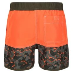 Regatta Short De Bain SERGIO Enfant (Orange Vif / Vert Kaki Sombre) -Meilleur Surf Magasin short de bain sergio enfant orange vif vert kaki sombre 2