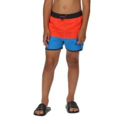 Regatta Short De Bain SERGIO Enfant (Rouge Vif / Bleu Vif) -Meilleur Surf Magasin short de bain sergio enfant rouge vif bleu vif 3
