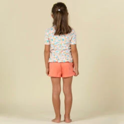 T-shirt Anti UV Bébé Manches Courtes Imprimé Fleurs -Meilleur Surf Magasin t shirt anti uv bebe manches courtes imprime fleurs 2