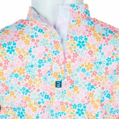 T-shirt Anti UV Bébé Manches Courtes Imprimé Fleurs -Meilleur Surf Magasin t shirt anti uv bebe manches courtes imprime fleurs 5