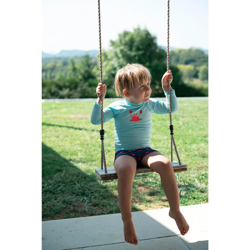 T-shirt Anti UV Bébé Manches Longues Bleu 8 T-shirt Anti UV Bébé Manches Longues Bleu – Image 8