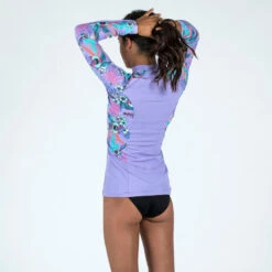 Tee Shirt Anti Uv Manches Longues Fille - 500 Orchid Violet 8 Tee Shirt Anti Uv Manches Longues Fille - 500 Orchid Violet -Meilleur Surf Magasin tee shirt anti uv manches longues fille 500 orchid violet 2