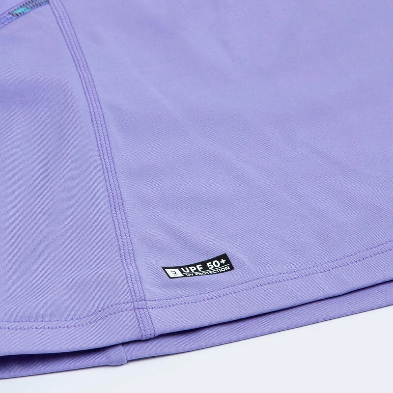 Tee Shirt Anti Uv Manches Longues Fille - 500 Orchid Violet 5 Tee Shirt Anti Uv Manches Longues Fille - 500 Orchid Violet – Image 5