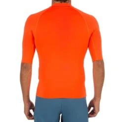Tee Shirt Anti Uv Surf Top 100 Manches Courtes Homme Orange Fluo 6 Tee Shirt Anti Uv Surf Top 100 Manches Courtes Homme Orange Fluo -Meilleur Surf Magasin tee shirt anti uv surf top 100 manches courtes homme orange fluo 2