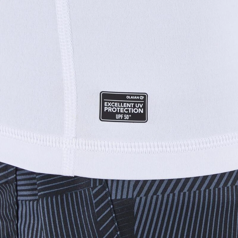 Tee Shirt Anti UV Surf Top 100 Manches Longues Homme Blanc 5 Tee Shirt Anti UV Surf Top 100 Manches Longues Homme Blanc – Image 5