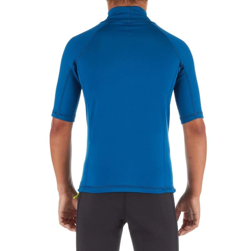 Tee Shirt Polaire Manches Courtes Enfant Bleu 2 Tee Shirt Polaire Manches Courtes Enfant Bleu – Image 2