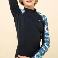 Top Solaire Fille Manche Longue Noir Presana -Meilleur Surf Magasin top solaire fille manche longue noir presana 4