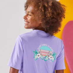 Water Tee Shirt Junior Manche Courte Ibiscus Violet 9 Water Tee Shirt Junior Manche Courte Ibiscus Violet -Meilleur Surf Magasin water tee shirt junior manche courte ibiscus violet 2