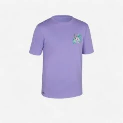 Water Tee Shirt Junior Manche Courte Ibiscus Violet